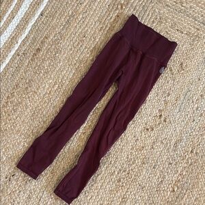 Free people Maroon Leggings